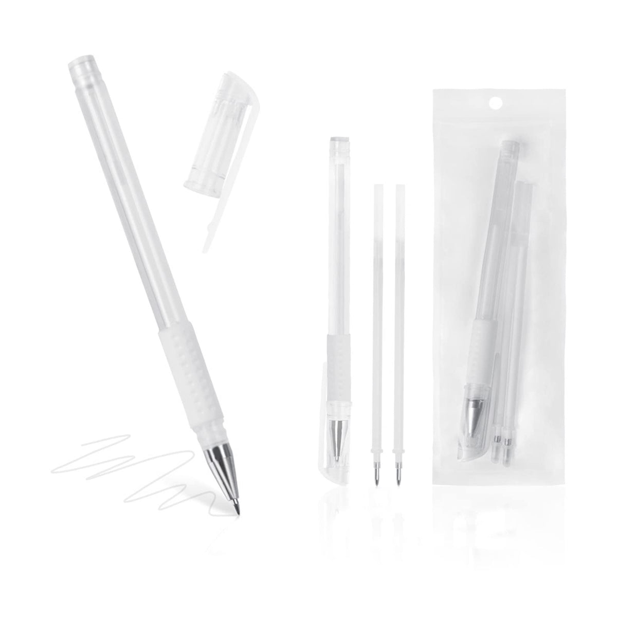 TEONEI Eyebrow microblading Marker Pen,Skin Marker Pen,Eyebrow Permanent Makeup Position Mapping Mark Tools (White) TEONEI