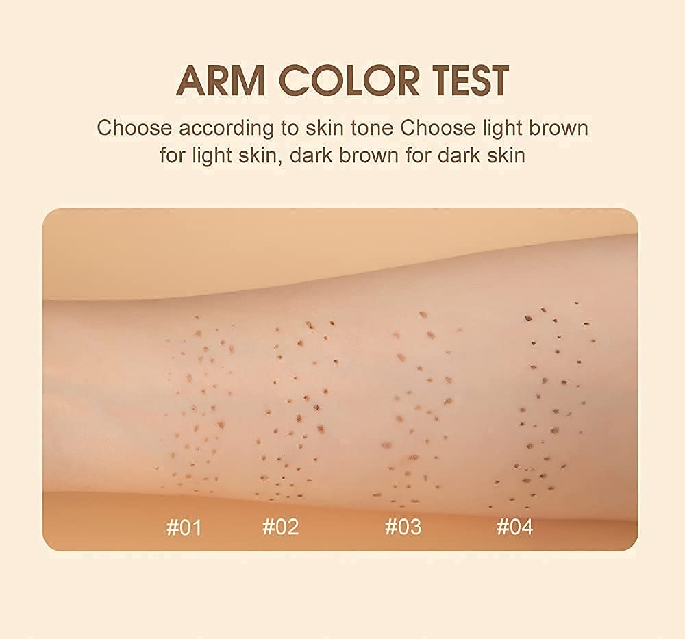 Freckle Pen 4 Colors Available, Natural Lifelike Freckle Makeup Pen, Waterproof Long Lasting Quick Dry - Light Brown, Natural Coffee, Chestnut, Dark Brown Equusecured