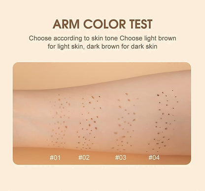 Freckle Pen 4 Colors Available, Natural Lifelike Freckle Makeup Pen, Waterproof Long Lasting Quick Dry - Light Brown, Natural Coffee, Chestnut, Dark Brown Equusecured