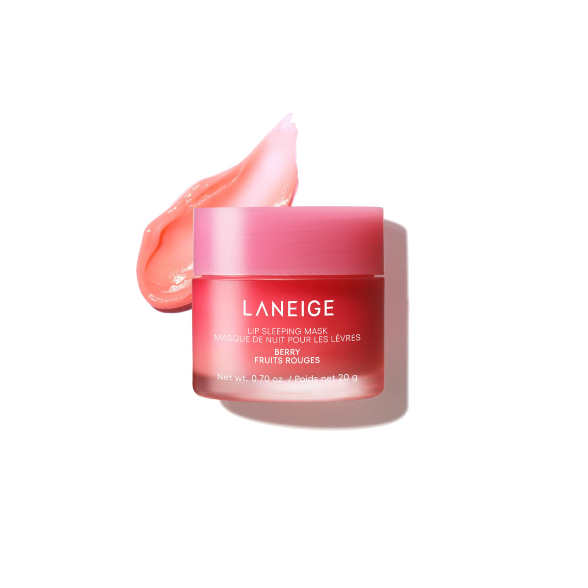 LANEIGE Lip Sleeping Mask: Hydrating & Nourishing Korean Overnight Lip Treatment Mask with Shea Butter, Vitamin C & Murumuru, Antioxidants For Flaky, Dry Lips | Korean Skin Care, Berry LANEIGE