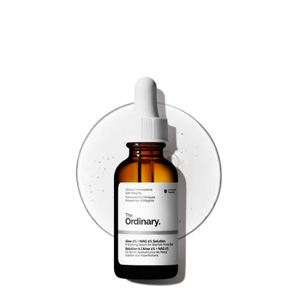 The Ordinary Aloe 2% + NAG 2% Solution, Soothes Skin and Targets Post-Acne Marks, 1 Fl Oz The Ordinary