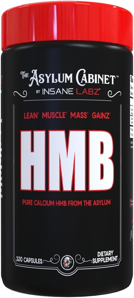 Insane Labz HMB, 1170mg Calcium Beta-Hydroxy Beta-Methylbutyrate, 60 Servings, 120 Capsules