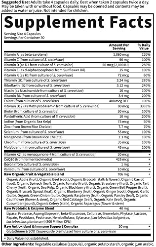 Garden Of Life, Vitamin Code 50 Wiser Womens Multi 120 Organic, 120 Count Gsupps Australia
