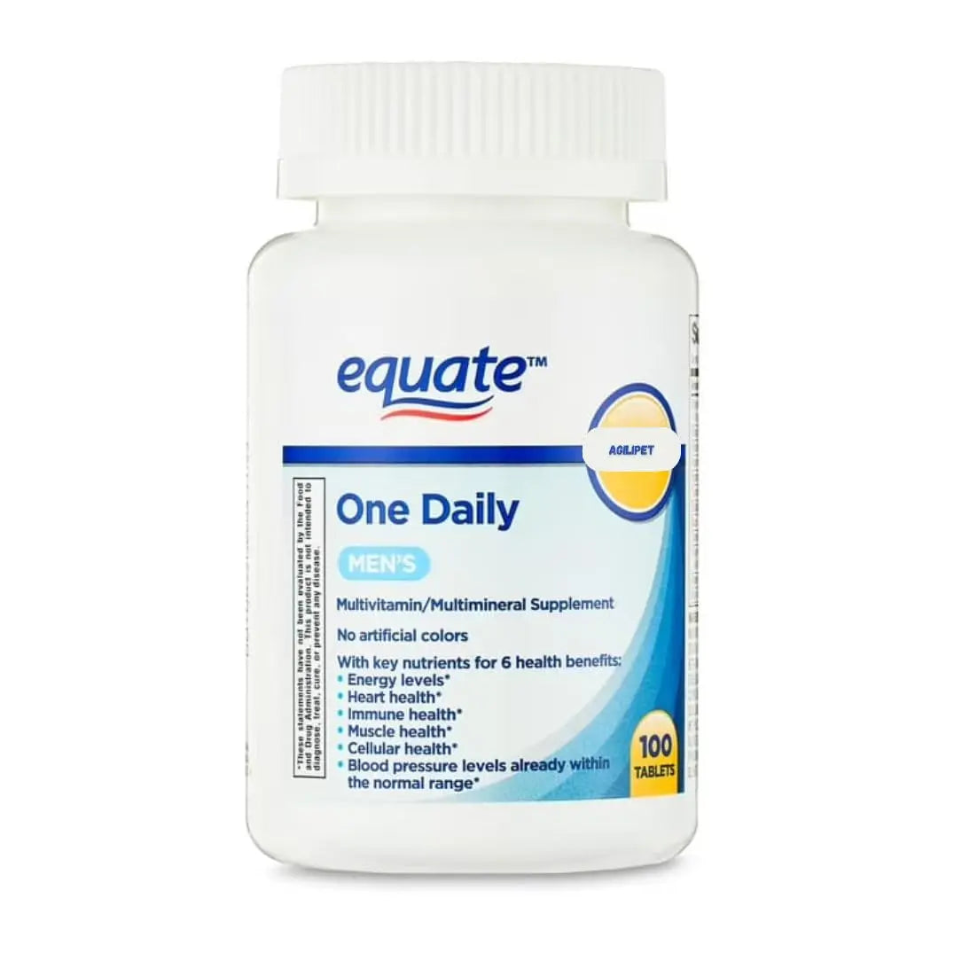 AGILIPET Equate One Daily Men's Multivitamin Multimineral Supplement Tablets, 100 Count Sticker AGILIPET buy australia supplements