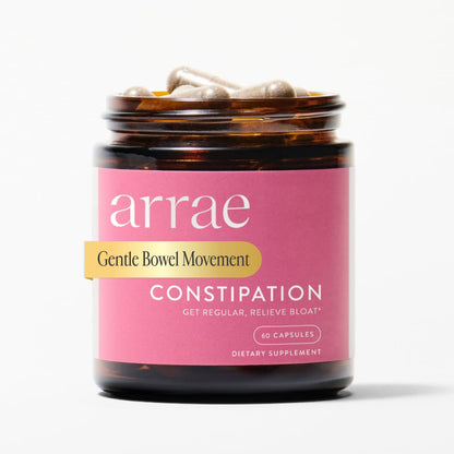Arrae Constipation Relief: Natural Colon Cleanse, Fast-Acting Capsules for Regular Bowel Movements & Gut Health, Digestive Detox, Bloating Relief for Women & Men, Gut Cleanse (60 Count)