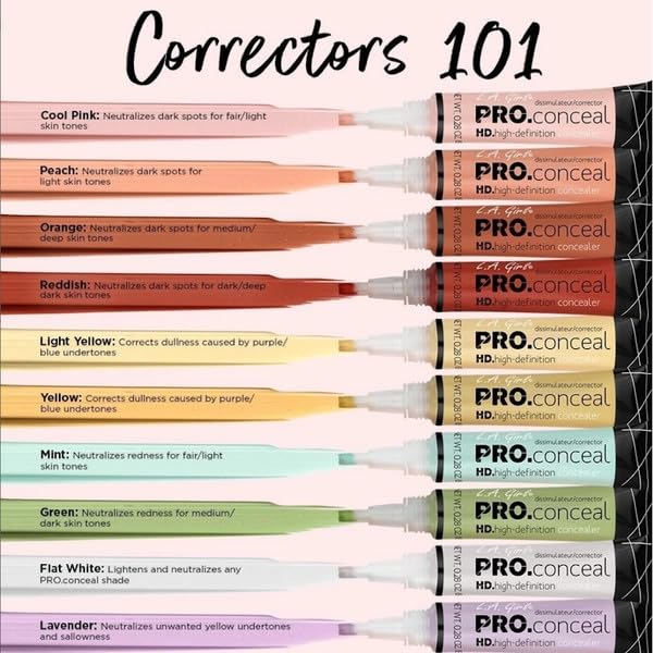 L.A. Girl Pro Conceal HD Concealer,0.28 Ounce (Orange Corrector) L.A. Girl