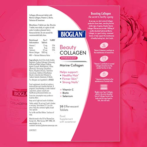 Bioglan Collagen Effervescent | 1000mg | Hydrolysed Marine Collagen Bioglan buy australia supplements