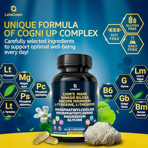 LetaGreen Organic Lions Mane Supplement Capsules - 120 Real Mushrooms Lion's Mane LetaGreen buy australia supplements