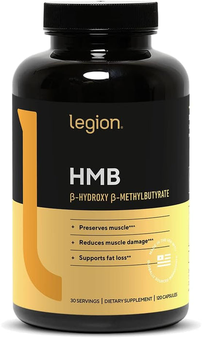 HMB Supplements for Men & Women – 3000mg MyHMB® Beta-Hydroxy Beta-Methylbutyrate Capsules – Muscle Defense, Leucine Metabolism, Strength Support – Clinically Studied, Third-Party Tested, 30 Servings