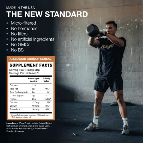 RAW Whey Isolate Protein Powder, Cinnamon Crunch (CBUM Itholate Protein) - 100% Grass RAW buy australia supplements