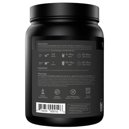 Transparent Labs Bulk Black Pre Workout - Clinically Dosed, Sugar Free Preworkout for Men and Women with Beta Alanine Powder, Citrulline Malate, & Caffeine - 30 Servings, Black Cherry