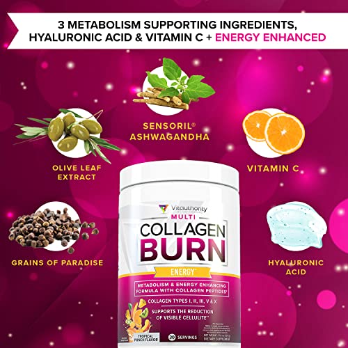 Multi Collagen Burn: Multi-Type Hydrolyzed Protein Peptides with Hyaluronic Acid, Vitamin Vitauthority buy australia supplements