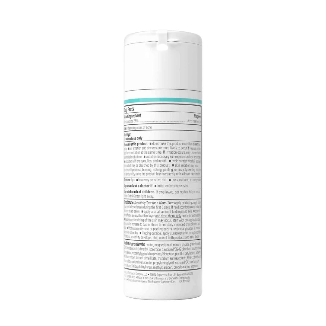 Proactiv Acne Cleanser - Benzoyl Peroxide Face Wash and Acne Treatment - Daily Facial Cleanser and Hyularonic Acid Moisturizer with Exfoliating Beads - 90 Day Supply, 6 Fl Oz Proactiv