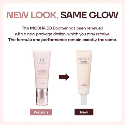 MISSHA M BB Boomer Face Primer, Korean Dewy Glow Makeup Base 1.35 oz MISSHA