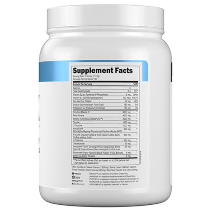 Transparent Labs Bulk Pre Workout Powder - Naturally Sweetened Preworkout for Men & Women, Pre Work Out for Muscle Building & Strength w/Beta Alanine & BetaPure - 30 Servings, Strawberry Lemonade