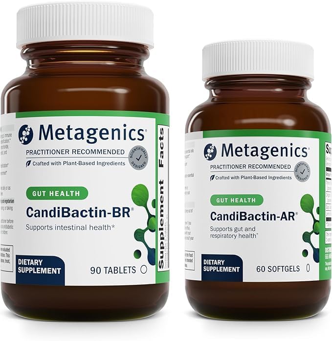Metagenics Bundle - CandiBactin-BR (90 Tablets) & CandiBactin-AR (60 Softgels) - for Intestinal Support, Gut Health & Intestinal Balance Metagenics
