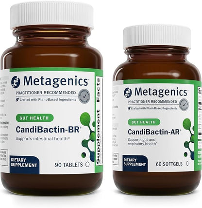 Metagenics Bundle - CandiBactin-BR (90 Tablets) & CandiBactin-AR (60 Softgels) - for Intestinal Support, Gut Health & Intestinal Balance Metagenics
