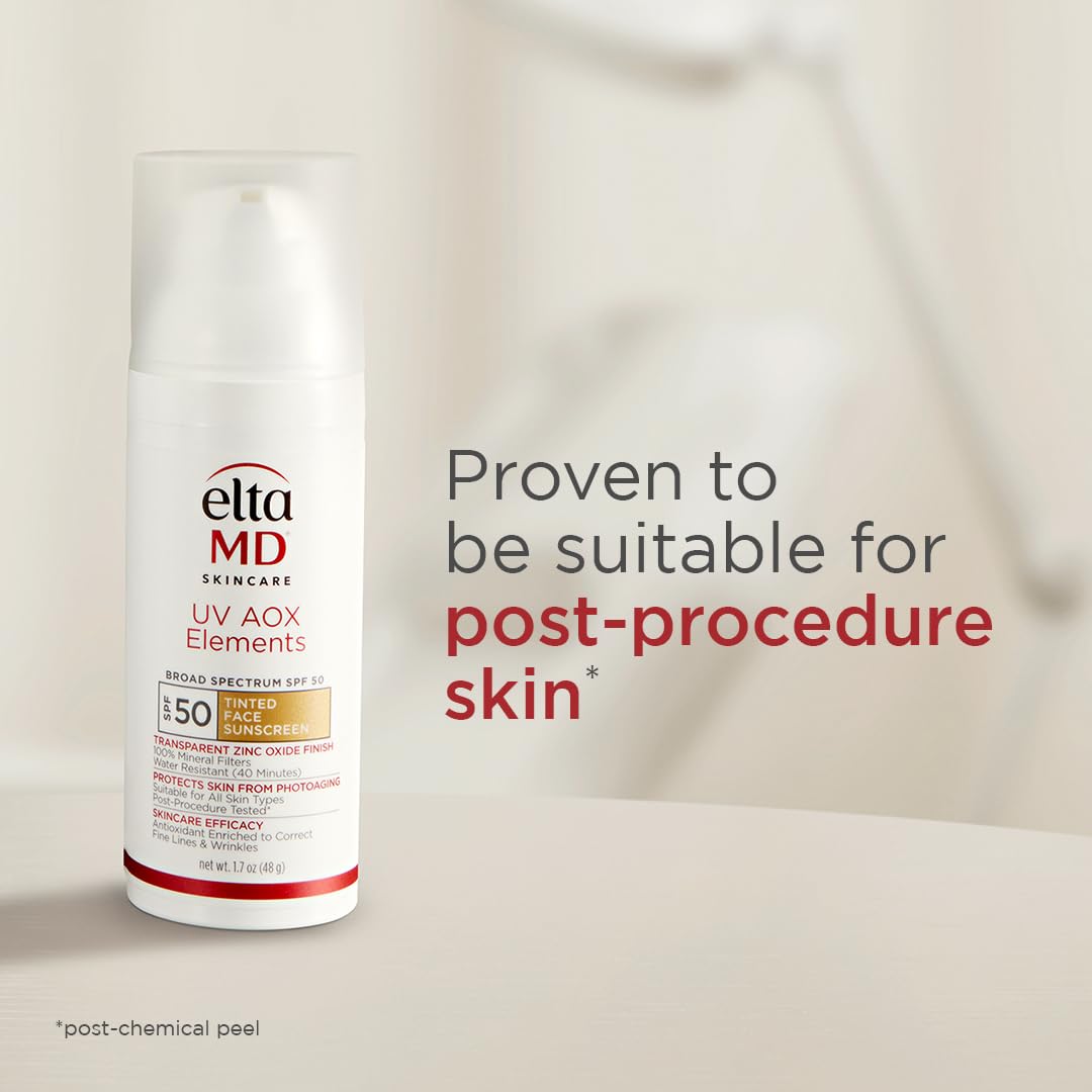 EltaMD UV AOX Elements 100% Mineral Tinted Face Sunscreen SPF 50, 1.7 oz EltaMD