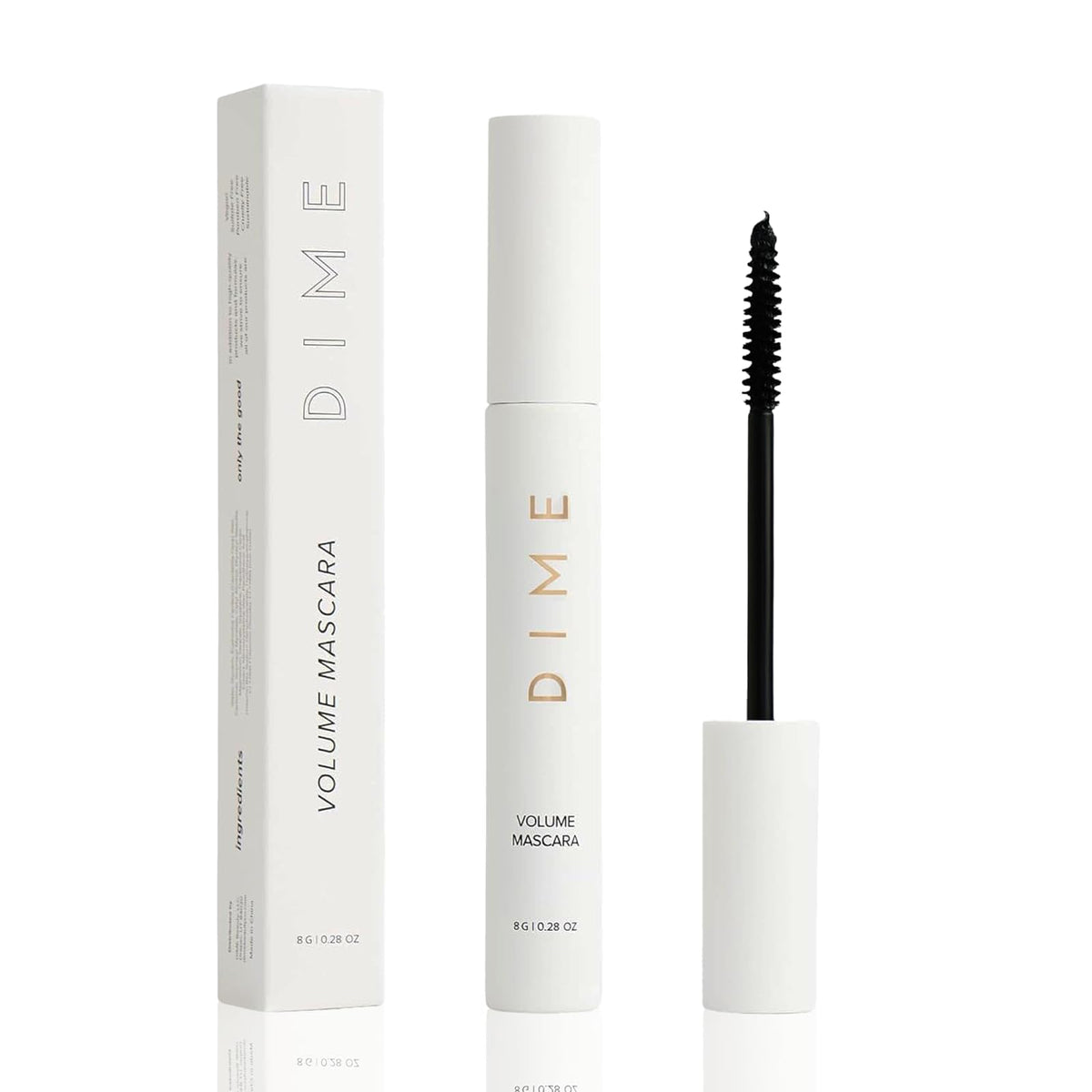 DIME Beauty Volume Boost Tubing Mascara, Black, 0.28 oz DIME