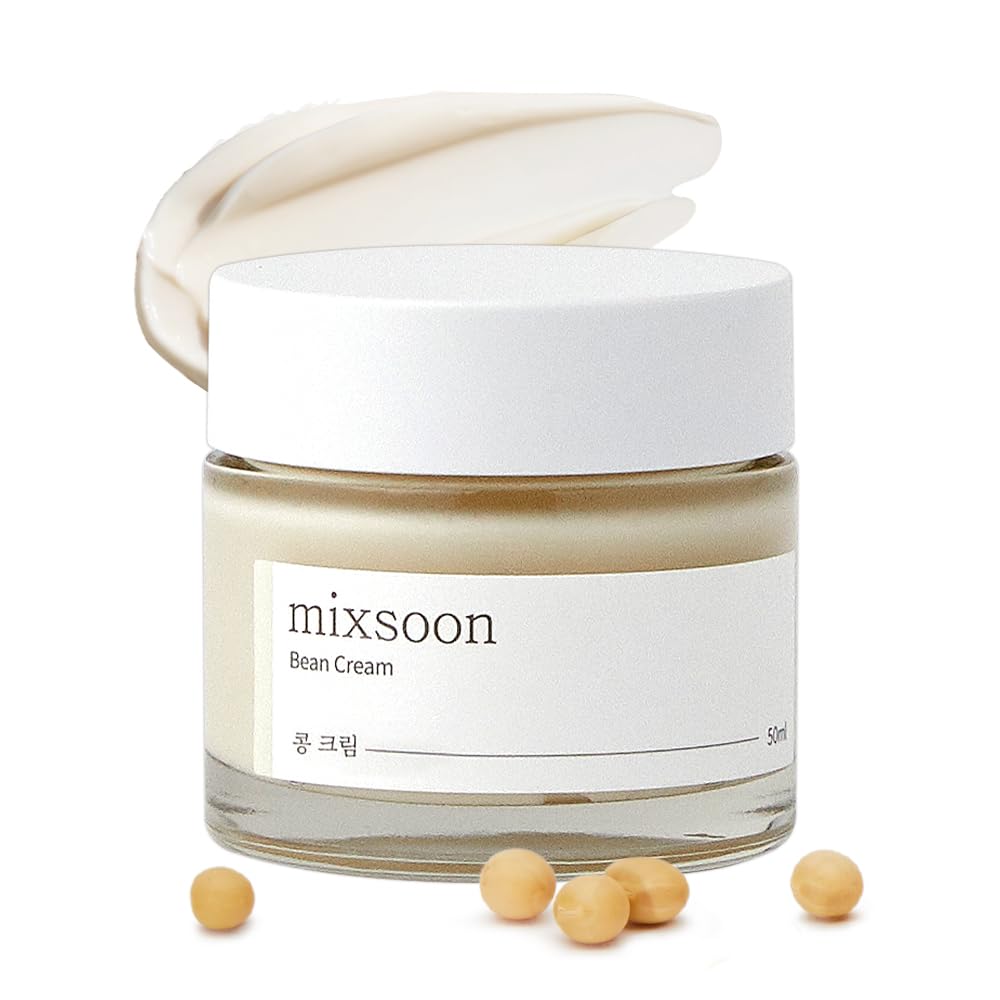 mixsoon Bean Cream-Deep Moisturizer Face Cream, Hydrating and Smoothing for Face, Fermented Soybean Extract mixsoon