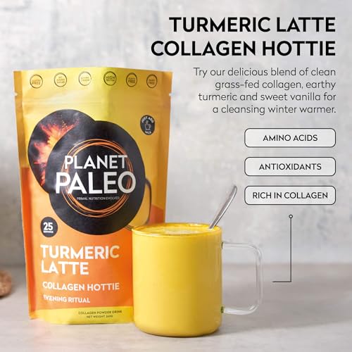 Planet Paleo Pure Collagen - Turmeric Latte (260g, 25 Servings) Planet Paleo buy australia supplements