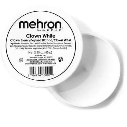 Mehron Makeup Clown White - 2.25 oz, Full Coverage Cream Face & Body Paint Mehron Makeup