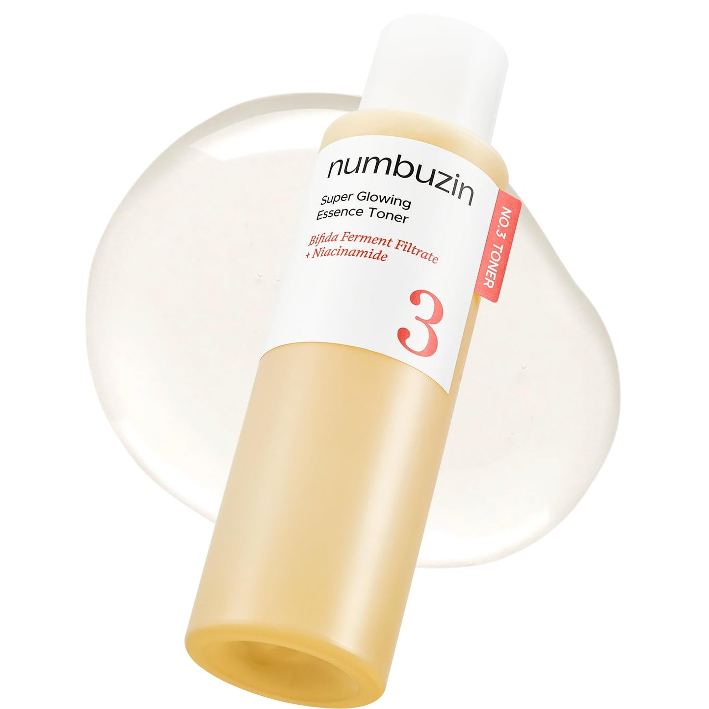 numbuzin No.3 Super Glowing Essence Toner, Fermented Toner for Skin Glow & Texture, Bifida, Niacinamide, Hydrating numbuzin