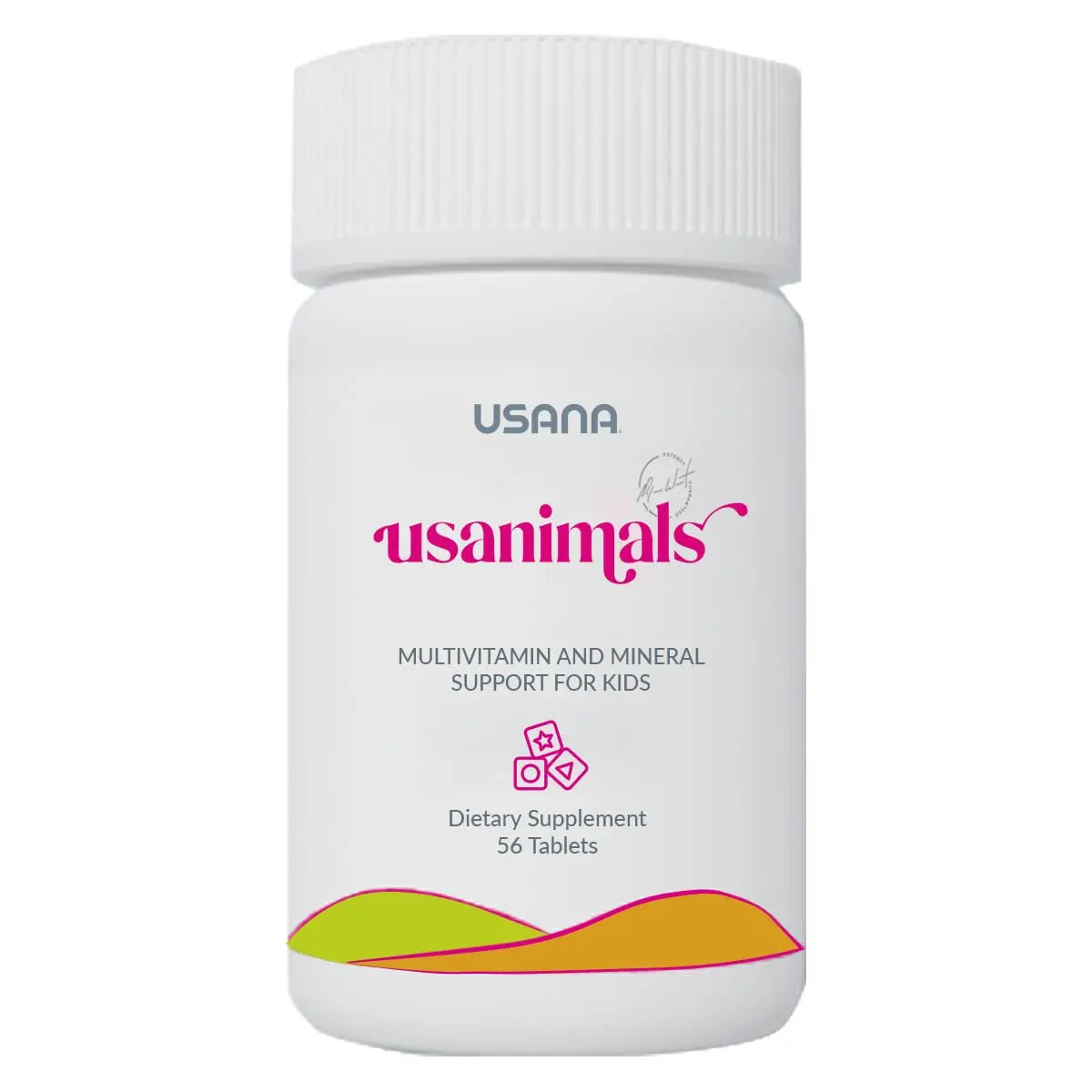 USANA Usanimals Multivitamin for Kids - Daily Chewable Tablets with Vitamins A, C, D, E, B6, B12, Zinc, Iron - Supports Immune, Bone & Brain Health USANA buy australia supplements