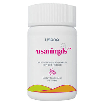 USANA Usanimals Multivitamin for Kids - Daily Chewable Tablets with Vitamins A, C, D, E, B6, B12, Zinc, Iron - Supports Immune, Bone & Brain Health USANA buy australia supplements