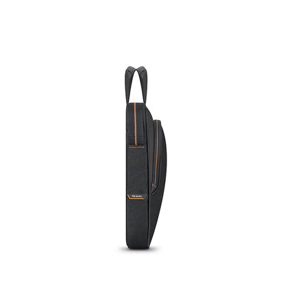 Solo New York Briefcase - 13.3" Laptop Carrying Bag for Women & Men, Brief for Travel & Work - Ace Slim, Black & Orange Gsupps Australia
