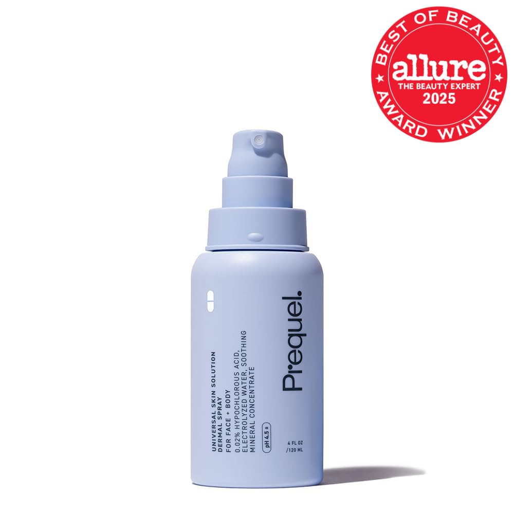 Prequel Skin Hypochlorous Acid Spray - HOCL Facial Mist Minerals 4oz Prequel