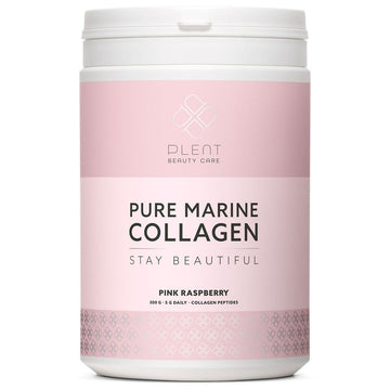 Plent Pure Marine Collagen Pink Raspberry - Stay Beautiful - 5G Daily - Collagen Peptides - 300g Plent buy australia supplements