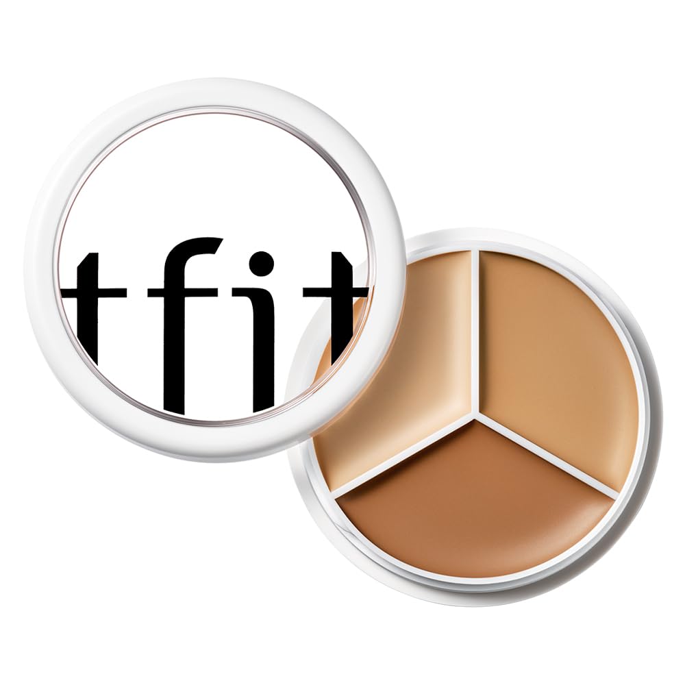 TFIT 3 Color Concealer Cream Palette Full Coverage 0.52 Ounce 01 Neutral TFIT