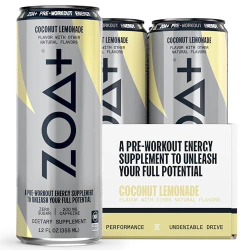 ZOA+ Pre-Workout Sugar Free Energy Drink, Orange Grapefruit - NSF Certified for Sport ZOA buy australia supplements