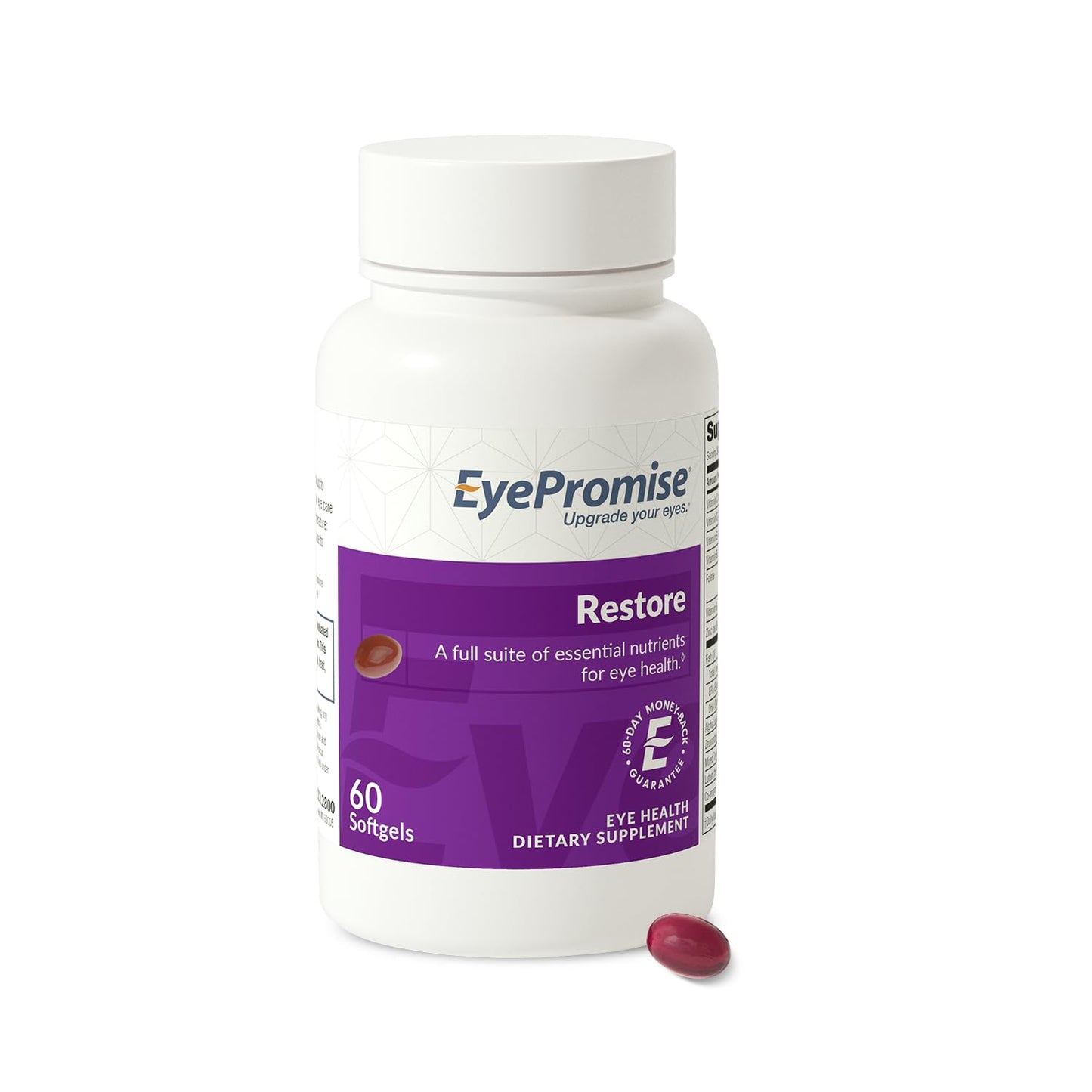 EyePromise Restore Eye Health Supplements - 60 Softgels, 30-Day Supply - Omega 3 Supplement for Aging Eyes with Lutein and Zeaxanthin, EyePromise