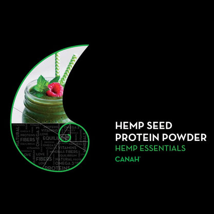 Canah® Natural Hemp Protein Powder 1 kg Vegan, High in Protein, Fibre, Omega 3 & Omega 6, Amino Acids, Vitamins and Minerals, Certified Kosher + Free Bonus Recipes Hemp EssentialsBuy Supplements Australia