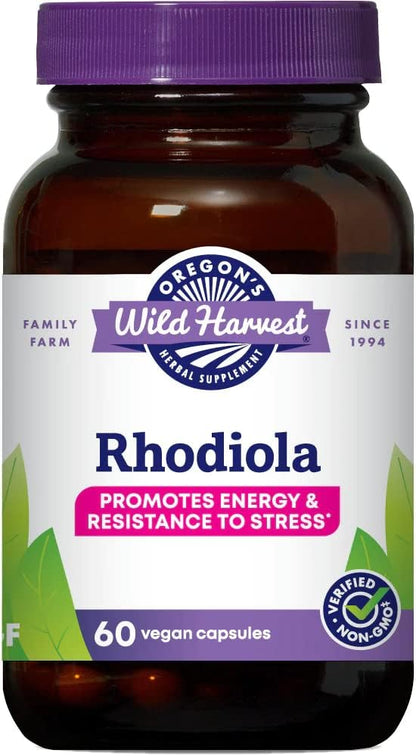 Oregon's Wild Harvest Rhodiola Supplement, 60 Count Gsupps Australia