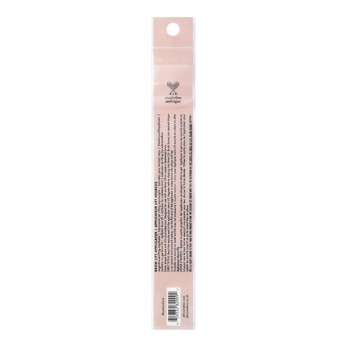 e.l.f. Brow Lift Applicator, Dual-Ended Eyebrow Brush For Grooming & Lifting Brows & Applying Brow Wax, Creates A Fluffy Feathered Look e.l.f.