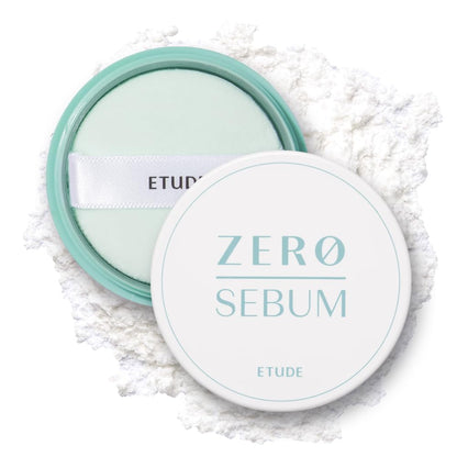 ETUDE Zero Sebum Loose Setting Powder for Oily Skin, Soft Matte, 0.14 oz ETUDE