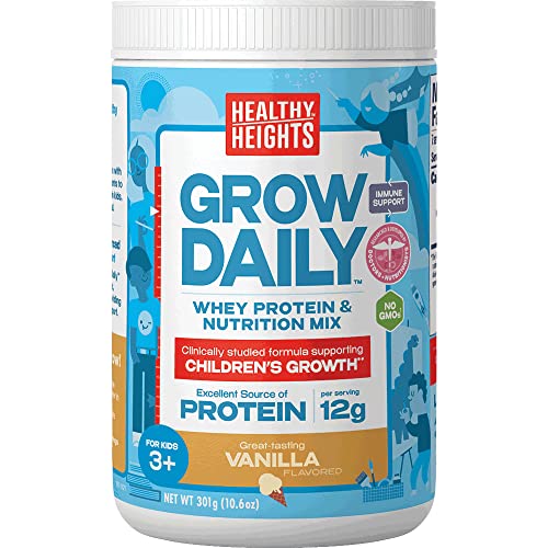 Grow Daily 3+ Shake Mix 7-serving Canister by Healthy Heights - Protein Powder (Vanilla) Healthy Height buy australia supplements