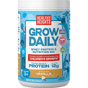 Grow Daily 3+ Shake Mix 7-serving Canister by Healthy Heights - Protein Powder (Vanilla) Healthy Height buy australia supplements