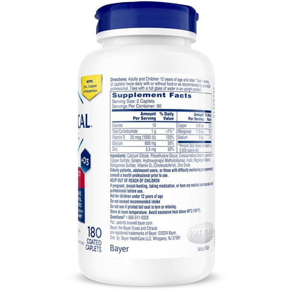 Citracal Maximum Plus Calcium Supplement - Calcium Citrate with Vitamin D3, Zinc, & Essential Minerals for Bone Health Support, Ages 12+ CITRACAL
