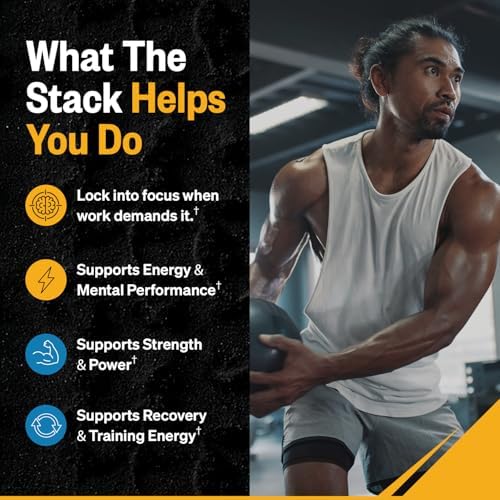 ONNIT Cognitive & Strength Performance Bundle: Alpha Brain Nootropic Capsules (30 Count) + Creatine Monohydrate Powder (30 Servings), IGEN Non-GMO Tested Focus, Strength & Lean Muscle – Pack of 2