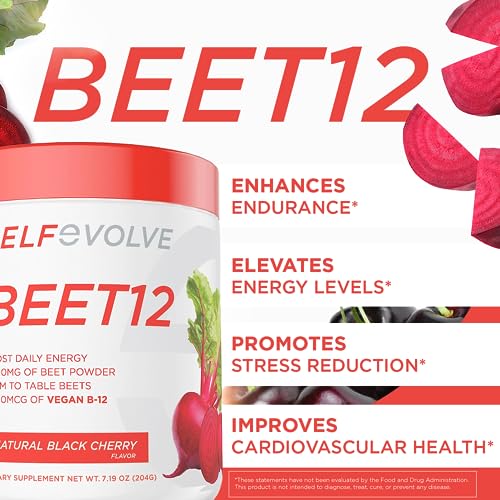 selfevolve Beet12 - Organic Beet Root Powder Enhanced with Vitamin B12, Nitric Oxide Booster selfevolve buy australia supplements