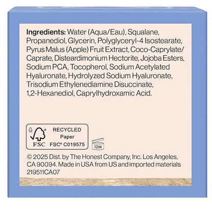 Honest Beauty Hydrogel Cream with Hyaluronic Acid, Lightweight Moisturizing Water, Gentle for Sensitive Skin Honest Beauty