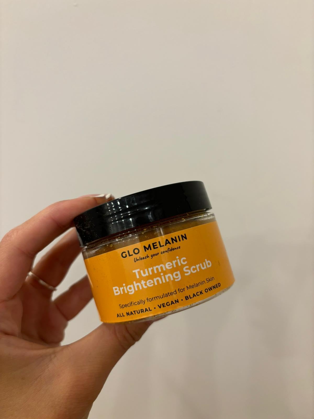Glo Melanin Turmeric Brightening Scrub for Dark Spots [4 oz] Glo Melanin