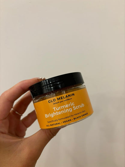 Glo Melanin Turmeric Brightening Scrub for Dark Spots [4 oz] Glo Melanin