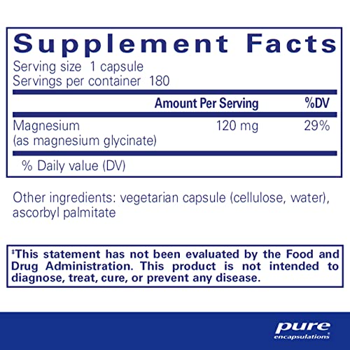 Pure Encapsulations Magnesium (Glycinate) - Supplement to Support Stress Relief, Sleep Pure Encapsulations buy australia supplements