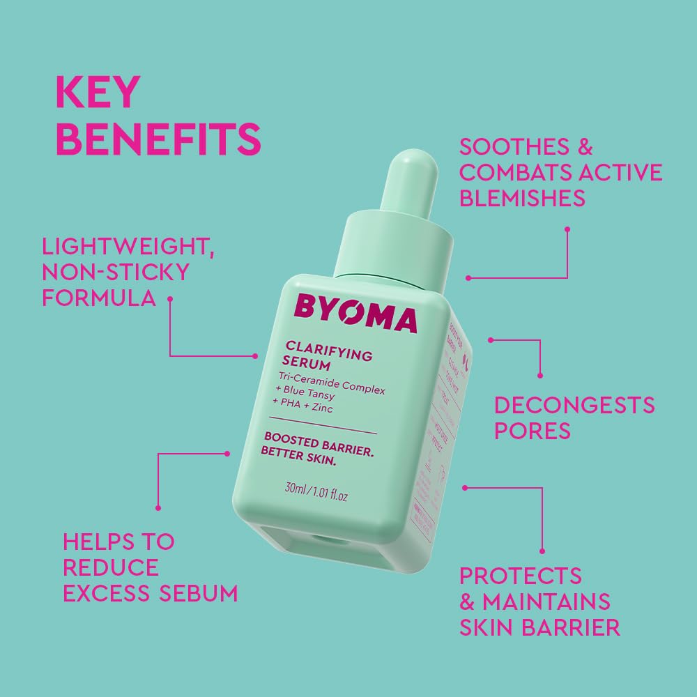BYOMA Clarifying Serum Barrier Repair for Acne Prone Skin (30ml) BYOMA