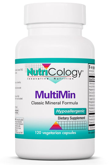 NutriCology MultiMin - Essential Mineral Blend with Macro Trace & Ultra Trace Minerals - Supports Mineral Balance Absorption & Cellular Function - 120 Servings - 120 Vegetarian Capsules Allergy Research Group buy australia supplements